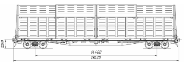 Вагон крытый с раздвижным кузовом