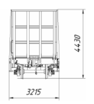 Платформа для перевозки лесных грузов