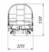 Вагон-платформа для перевозки стали в рулонах