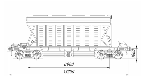 Вагон-хоппер для минеральных удобрений