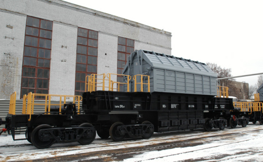 Транспортер железнодорожный для транспортных упаковочных комплектов типа ТУК-13