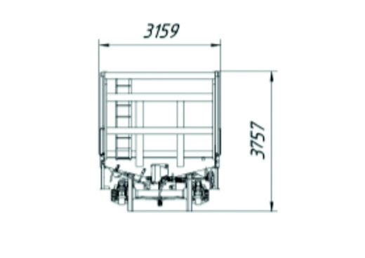 Полувагон цельнометаллический с глухими торцевыми стенками и разгрузочными люками